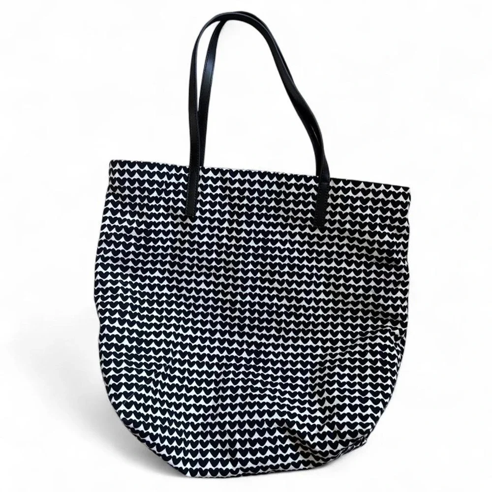 KATE SPADE NEW YORK BON SHOPPER HEART PRINT TOTE BAG